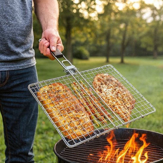 Grille pour barbecue | Robuste Antiadhésive - LYN CUISINE